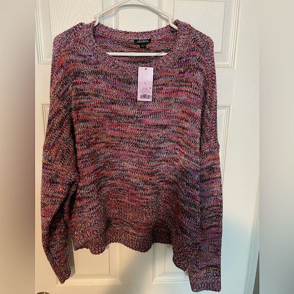 Wild fable brand new with tags multicolor sweater. From Target. Size large.
